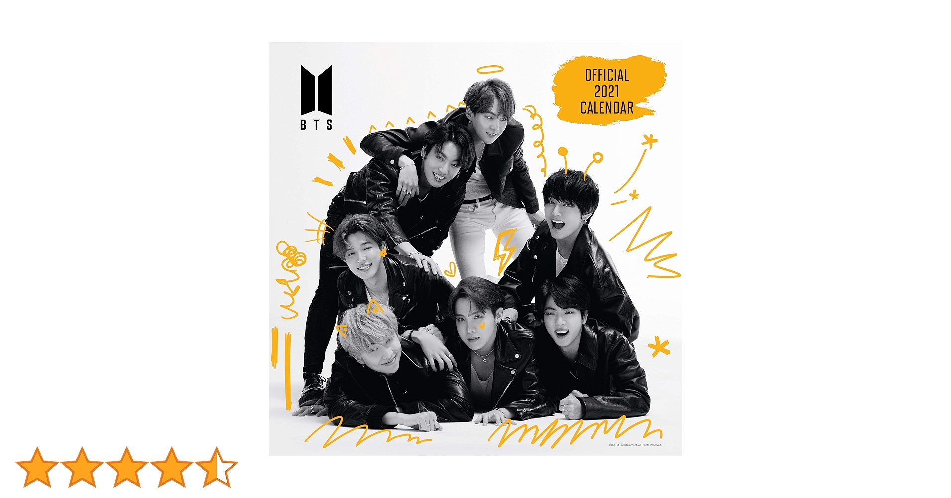 BTS 2021 Calendar - Official Square Wall Format Calendar